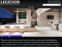 Tablet Screenshot of legendsstone.com